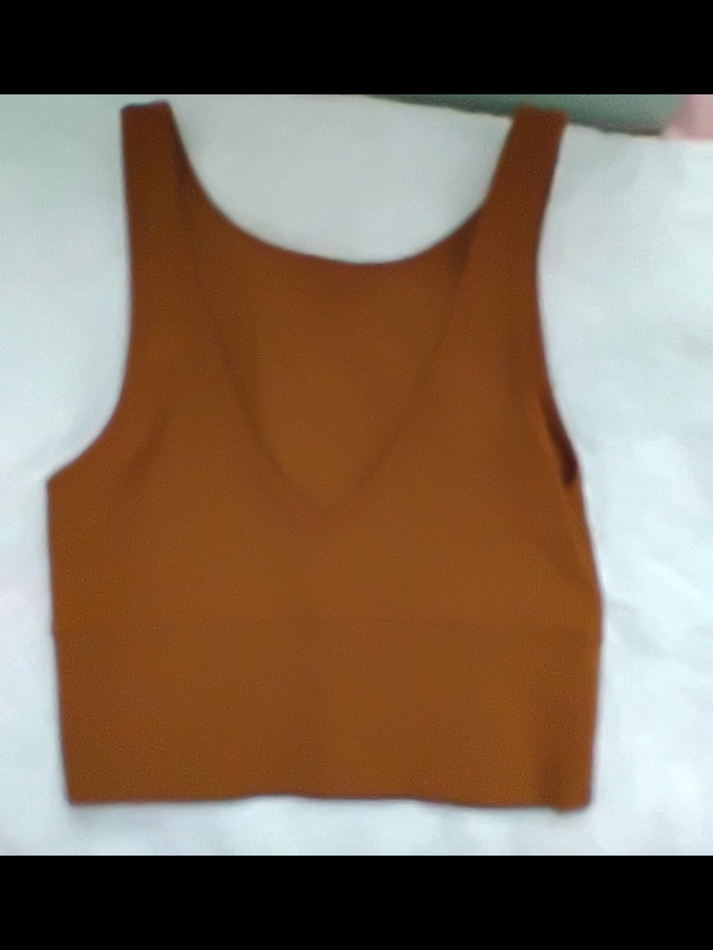 Lululemon Women’s Sleeveless Crop Tank Top - Rust Brown